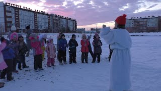 «День снеговика» в Новом поселке.