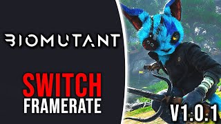 Biomutant  Nintendo Switch (Patch 1.0.1) Frame Rate Test