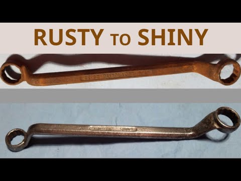 How to clean rust and other debris off of old tools