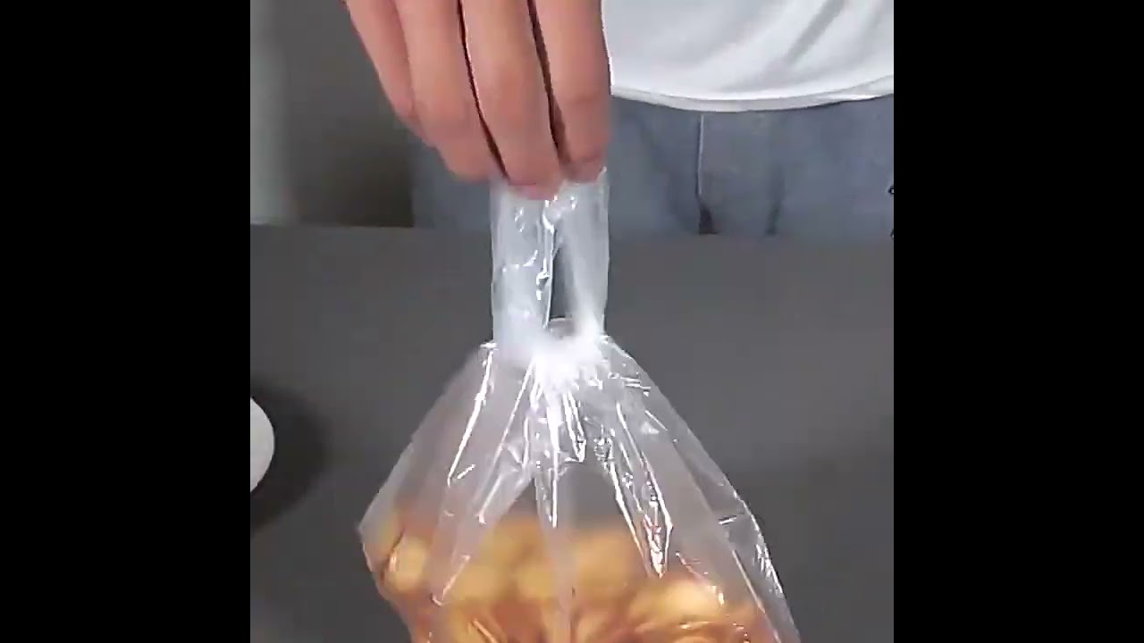 Transparent flat bag Plastic Produce Bag on a Roll Food Storage Clear Bags For Fruits Vegetable