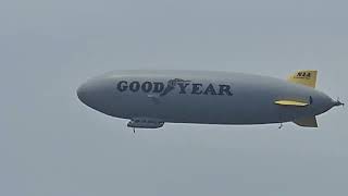 Goodyear Blimp N1A flying over Indiana Pa. MAY 2025