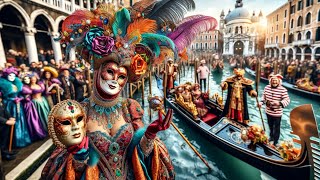 Venice Carnival 2024  The Best Moments | The best masks of Venice  The most beautiful city