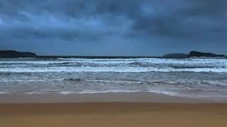 Stormy Ocean Sounds At The Beach Rolling Thunder Rain Sounds For Sleeping Relaxing Tinnitus