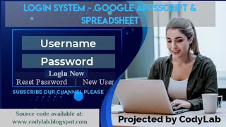 Login system apps script and google sheet - CodyLab