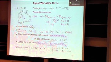 Tug-of-War games and PDEs, Marta Lewicka