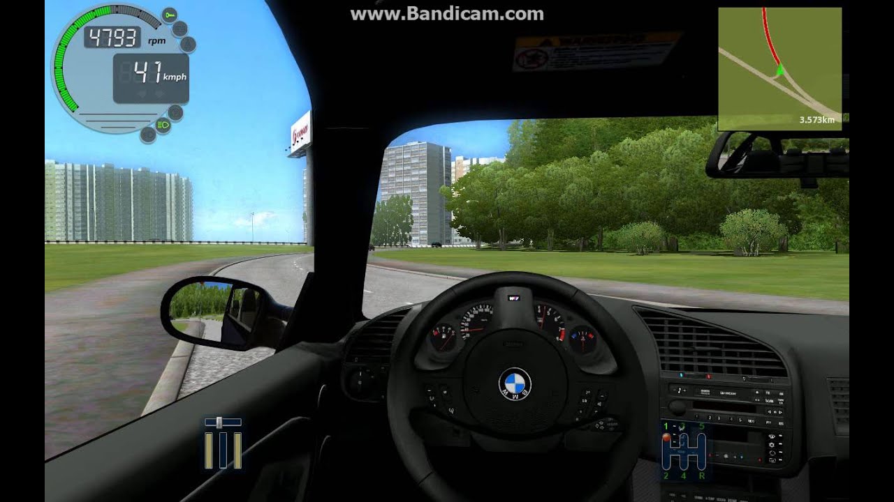 Bmw city car driving