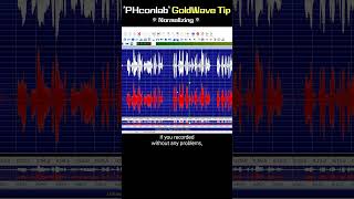 Edit FASTER in GoldWave! Normalize Audio in 60 Seconds #GoldWave #Normalize #Compressor #Clipping