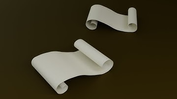 Scroll paper Blender Tutorial