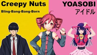 【重音テトSV】アイドル×Bling-Bang-Bang-Born『推しの子-Oshi no Ko×マッシュル-MASHLE』YOASOBI×Creepy Nuts【KASANE TETO】