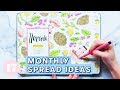 Monthly Spread Ideas For Your Bullet Journal | Plan With Me