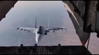 Crazy Russian Skilled Pilot Of The Sukhoi Su-30 Near Ilyushin IL-76