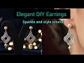 "Sparkling  Bugle &amp; Seed Bead Earrings: Step-by-Step Full Detail Tutorial for Easy DIY Jewelry!" 