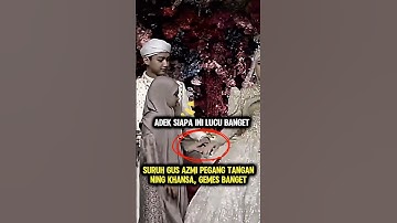 Aksi Lucu Adek Kecil Agas Gus Azmi dan Ning Khansa Pegangan Tangan #shorts