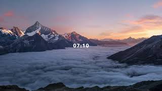Beautiful 15 Minute Timer - With gentle Alarm | 4k - 60 fps