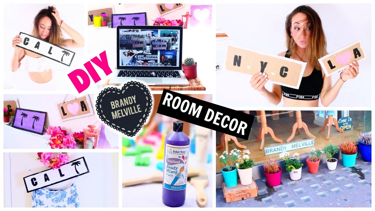  DIY  Tumblr Inspired Room  Decor  Brandy Melville Wooden 