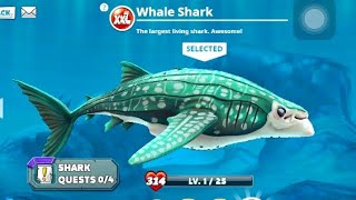 WHALE SHARK UNLOCK GAMEPLAY #shark #trending #gameplay screenshot 5