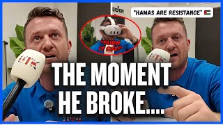Watch The Exact Point That Tommy Robinson BROKE Watching October 7th Footage!