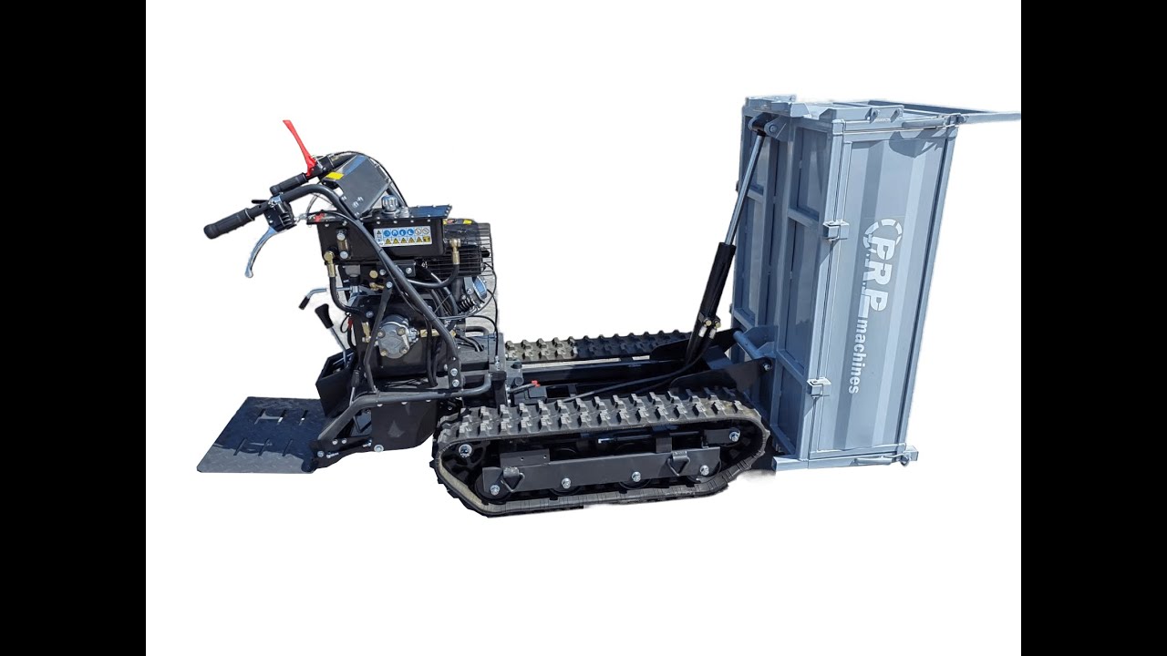 Mini dumper à chenilles / brouette à moteur / brouette à chenilles plateau 500kg