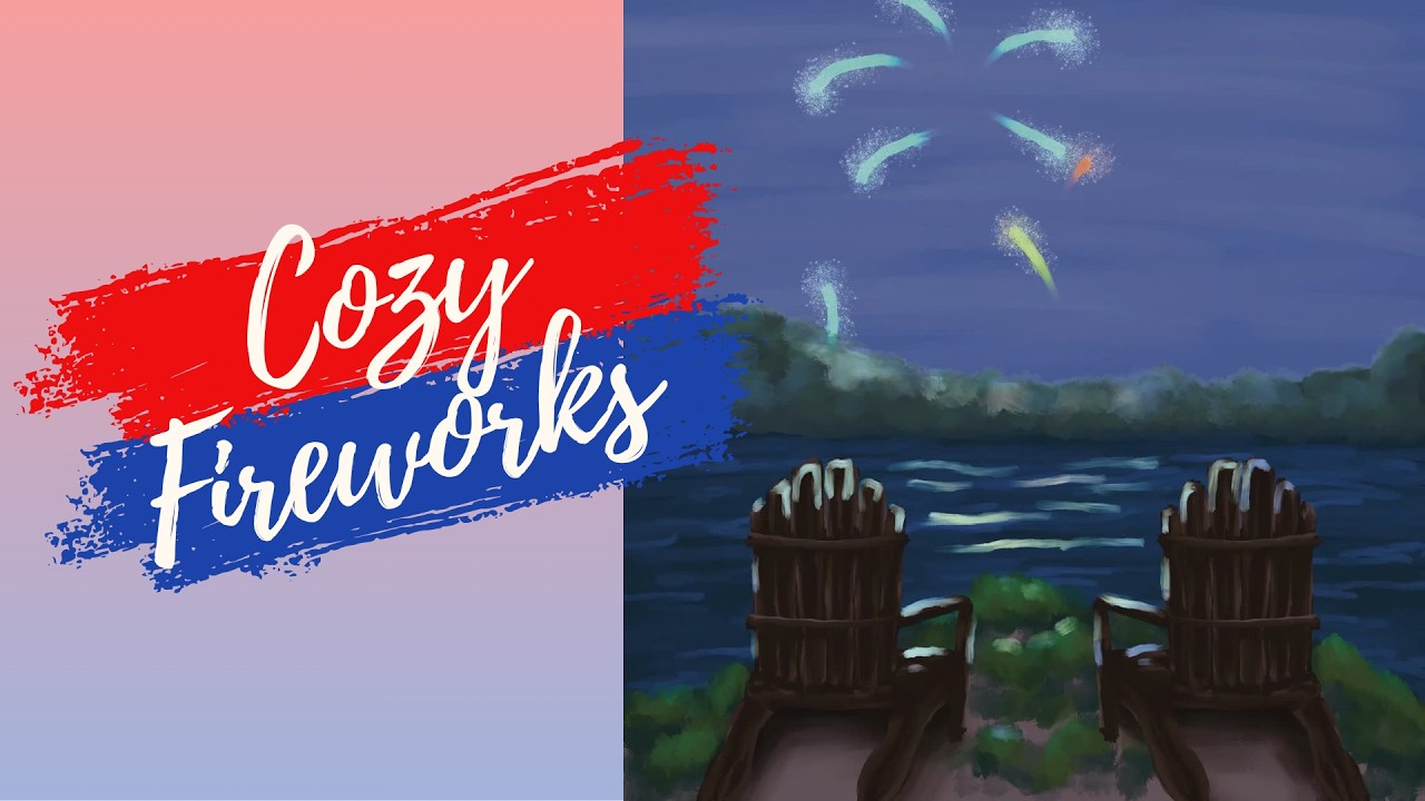 Dog Friendly 4th of July Fireworks Ambience 🎆 Cozy Patriotic Background Loop | 1.5 Hours