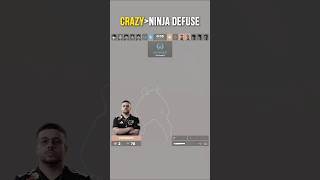 CRAZY NINJA DEFUSE AGAINST FURIA 😱👌 #cs #counterstrike