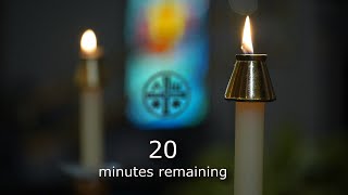 20 Minute Prayer Timer with Candle
