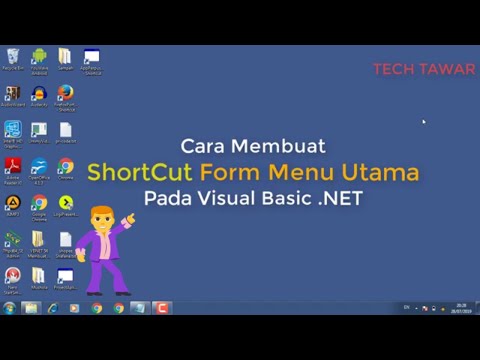 VB .NET - Cara Membuat ShortCut Menu di Form Menu Utama