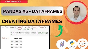 PYTHON PANDAS TUTORIAL  #5 - CREATING DATAFRAMES.