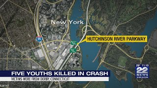 5 Connecticut children, ages 8-17, dead after New York crash