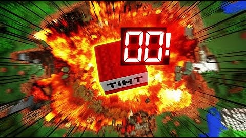 minecraft Bomb with 20 Second Timer Explosion. #timer #countdown #bom #explosion #minecraft