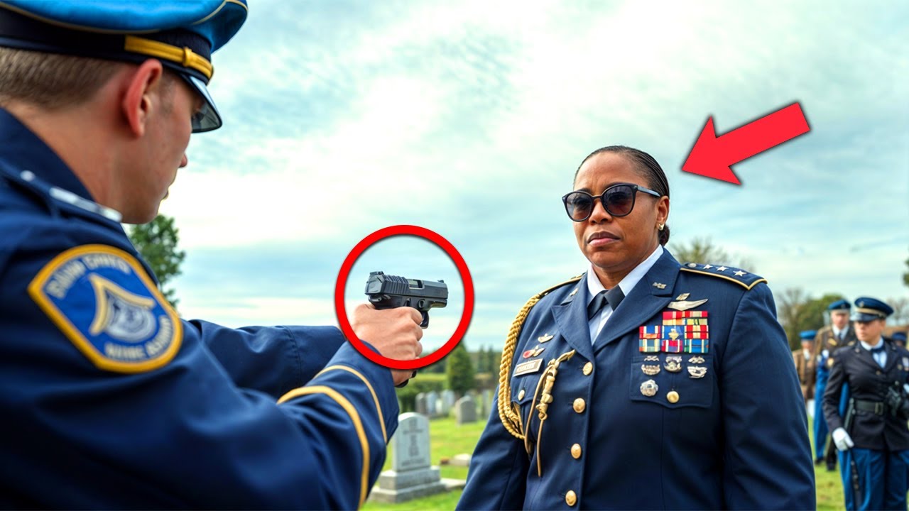 Outline Video Racist Cop Sentenced To Life In Prison For Pointing Gun At Military General During Funeral!