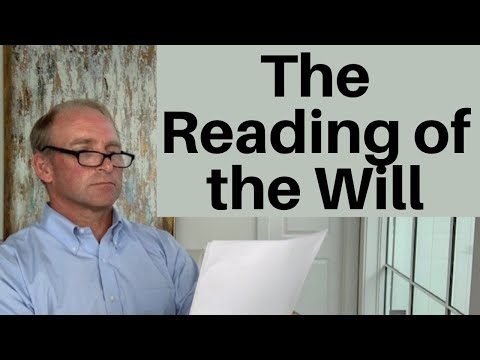 Video: How To Read A Will