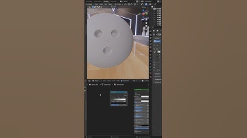 Modeling a Bowling Ball | Blender 3.3 #shorts #blender3d #3d