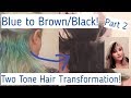 Two Tone Hair, Blonde and Dark Brown | Hair Transformation part 2