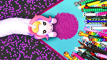 SNAKE IO🐍 KING GLITTERHOOF SNAKE 🐍 VS 1000 PRO GIANT SNAKES 🐍 EPIC SNAKEIO GAMEPLAY #snakegame 