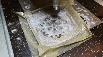 CNC aluminium simple spur gear design, GRBL, Candle