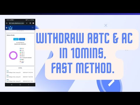   Atlantis Exchange How To Sell AC ABTC Token On Atlantis Exchange