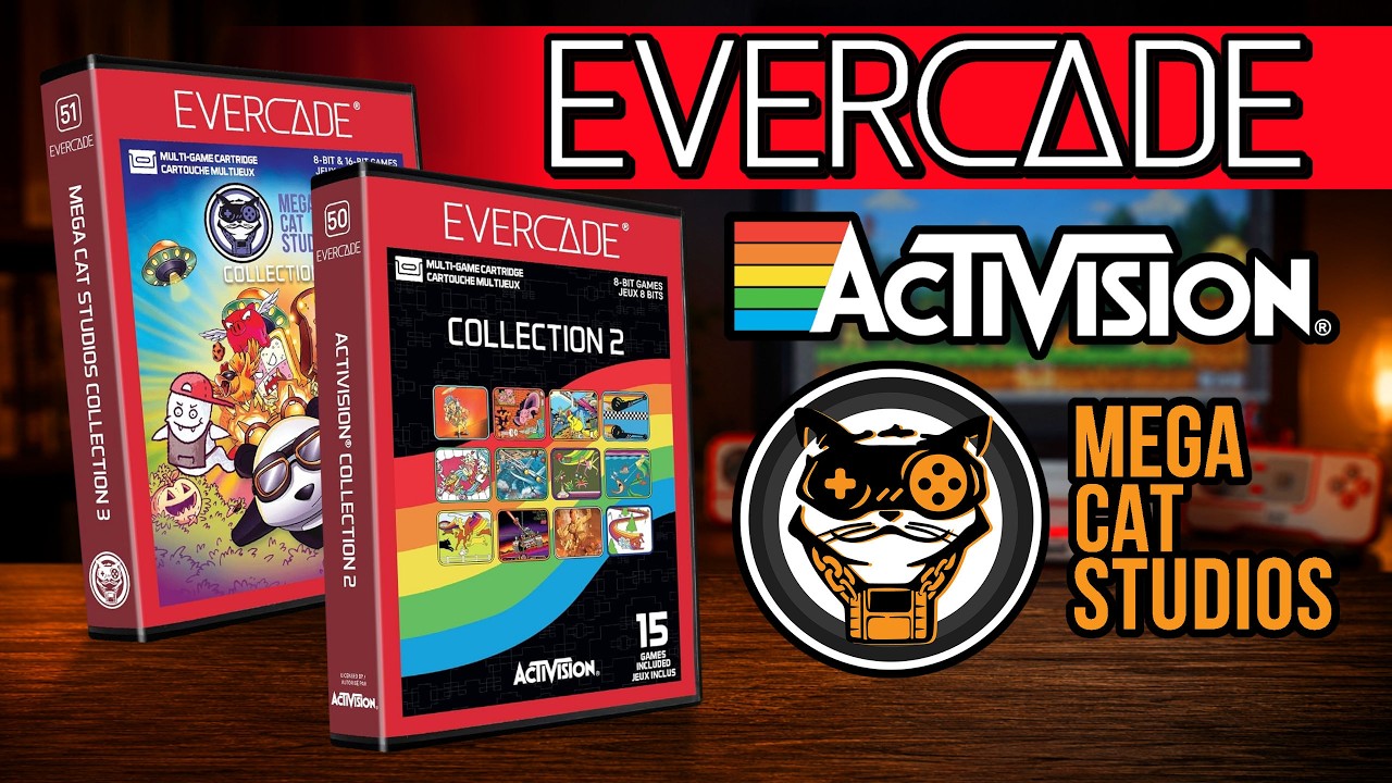 NEW Evercade Carts! ACTIVISION Collection 2 & MEGA CAT Studios