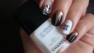 chanel nail inspired