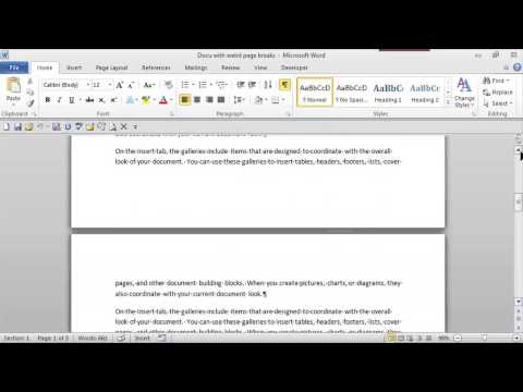 How to Remove Paragraph Breaks & Keep Spaces Between Paragraphs : MS Word Skills