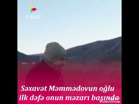 Səxavət Məmmədovun Oğlu Şəhriyar İlk Dəfə Atasının Məzarı Başında.