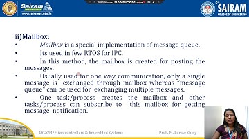 Lecture video 18CS44 module5 Task Communication Lorate Shiny