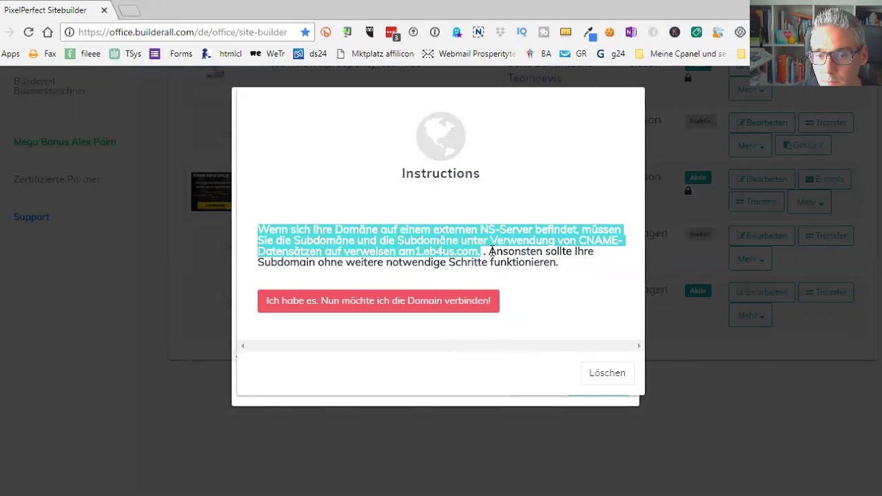 Builderall Subdomain einrichten im Site Builder - Wie man in Builderall eine Subdomain einrichtet
