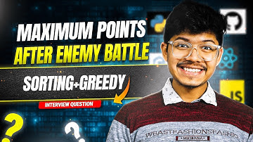 3207. Maximum Points After Enemy Battles | Sorting | Greedy
