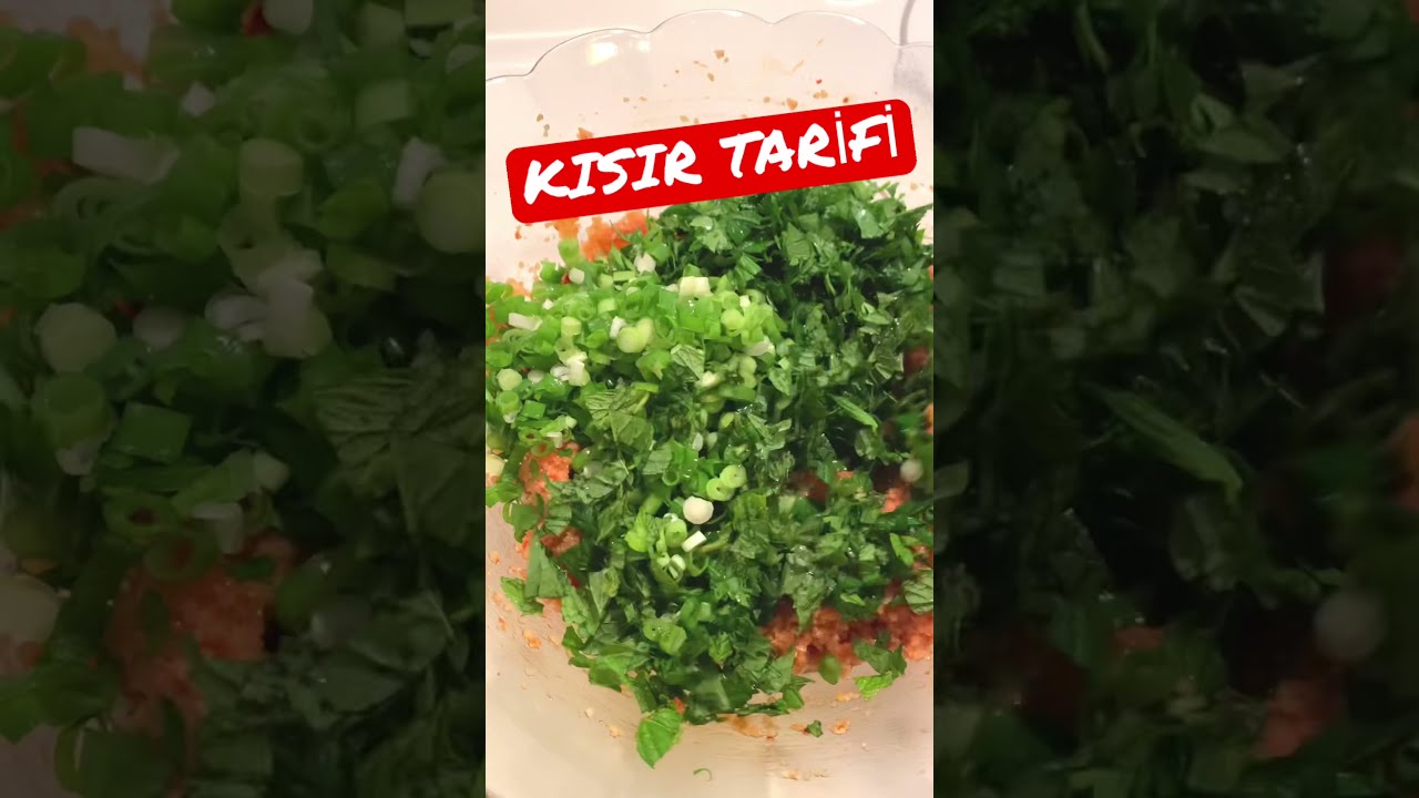 KOLAY KISIR YAPIMI – KISIR TARİFİ #shorts #meze #yemektarifleri