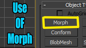 What use of  "MORPH"  Compound Object in 3DsMax