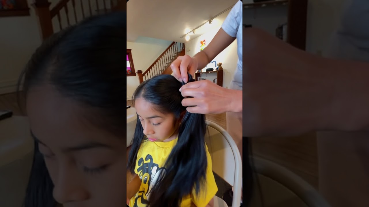 Peinado rapido y facil 🫶🏼👸 para las #pequeñasprincesas #peinadosparaniña #facilyrapido 
