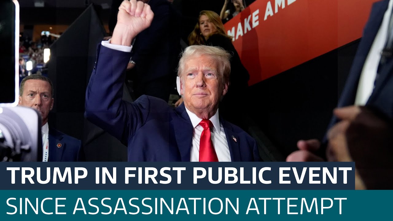 Trump appears at Republican Convention in first public event since ...