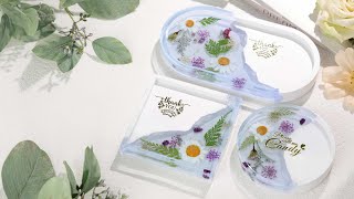 How to Make Floral Resin & Plaster Tray and Coasters?