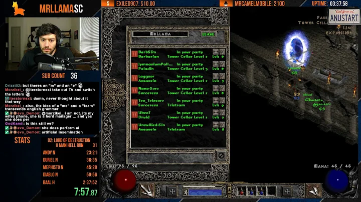 [WORLD RECORD] - 8 Man HELL LADDER SPEEDRUN
