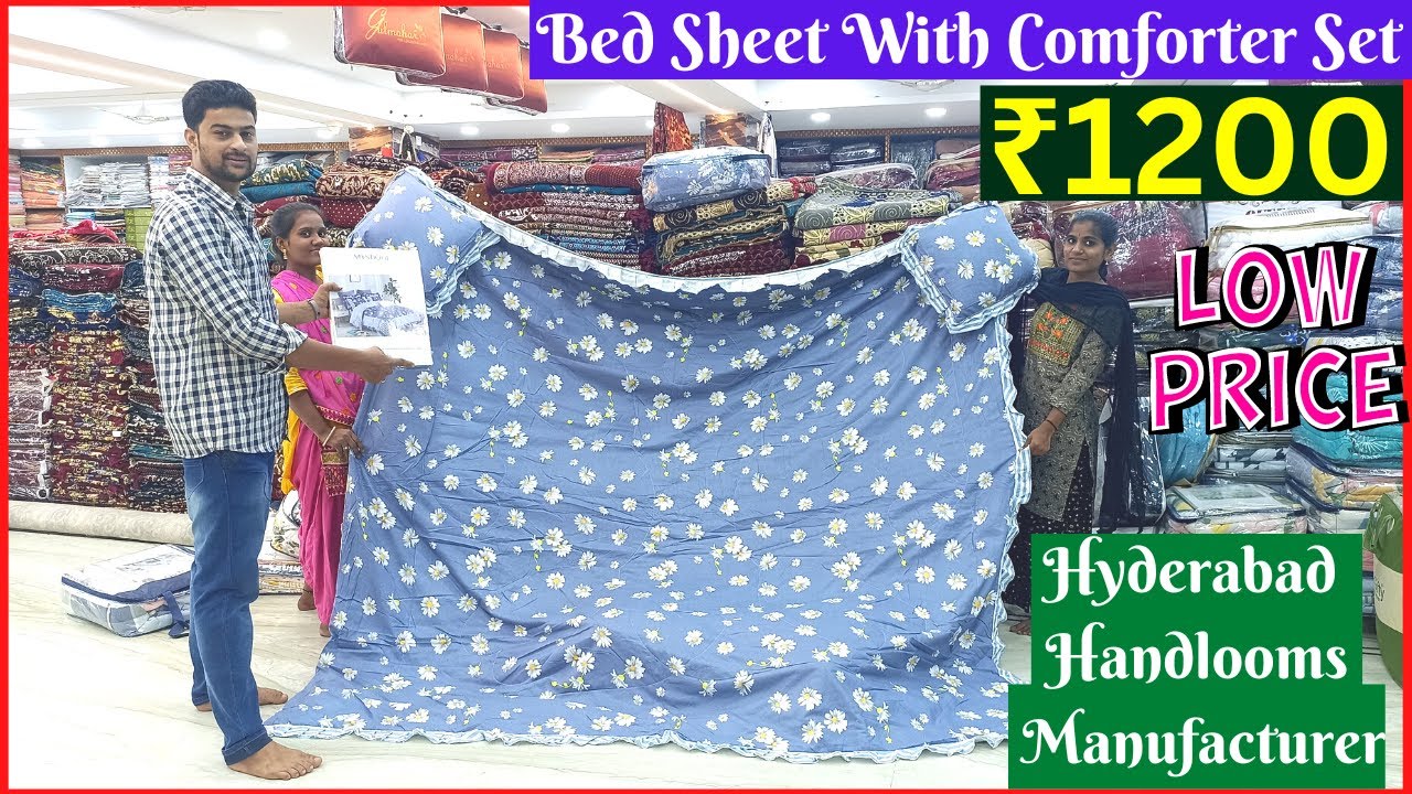 Comforter Charminar Handlooms Hyderabad Market Bed Sheet With